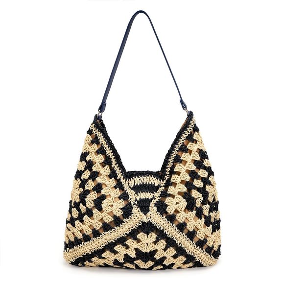 Straw Hobo Bags, Large Woven Tote Bag Summer Crochet Shoulder :| - Picture 1 of 7